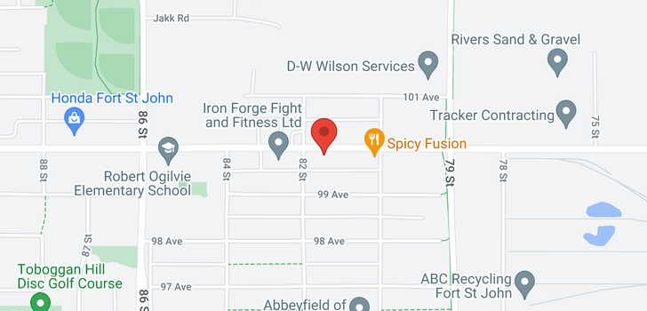 map of 8163 100 AVENUE
